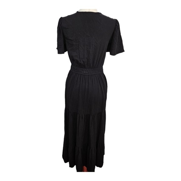 NEW Tiered Maxi Dress Boho Witchy Whimsigoth Black - Picture 3 of 12